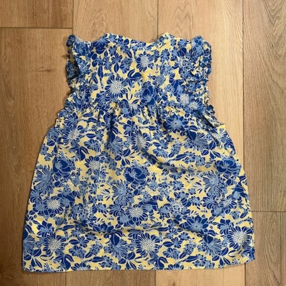 J. Crew Floral Sleeveless Ruffle-Trim Blouse - Picture 4 of 7